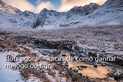 slots agora - dicas de como ganhar no jogo do tigre