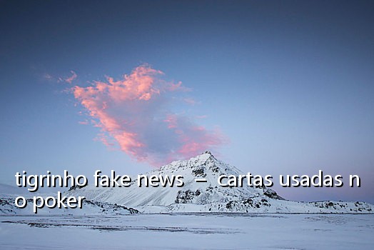 tigrinho fake news - cartas usadas no poker