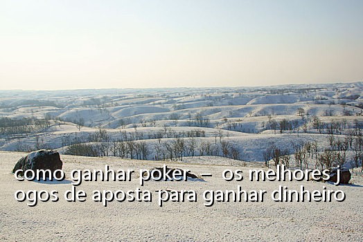 como ganhar poker - os melhores jogos de aposta para ganhar dinheiro